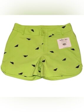 Turtles & Tees  Green Golf Everyday Turtle Shorts Girl’s Size 14/16 Pockets